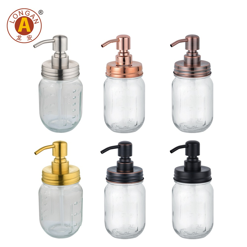 LA55 Manual Press Bathroom Kitchen Soap Dispenser Dish Wash Liquid Pump With 500ml Bottle