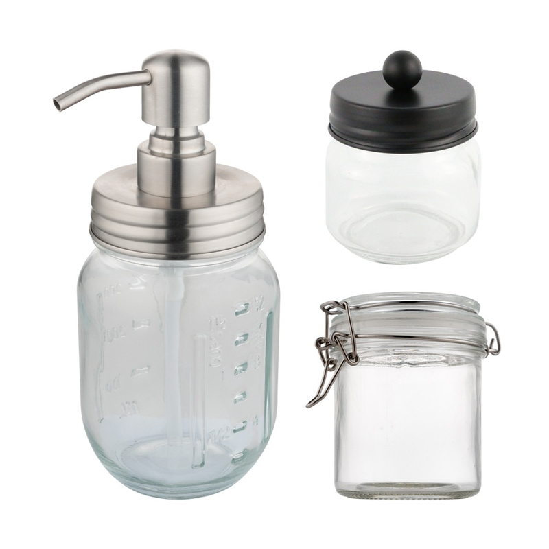 LA55 Manual Press Bathroom Kitchen Soap Dispenser Dish Wash Liquid Pump With 500ml Bottle