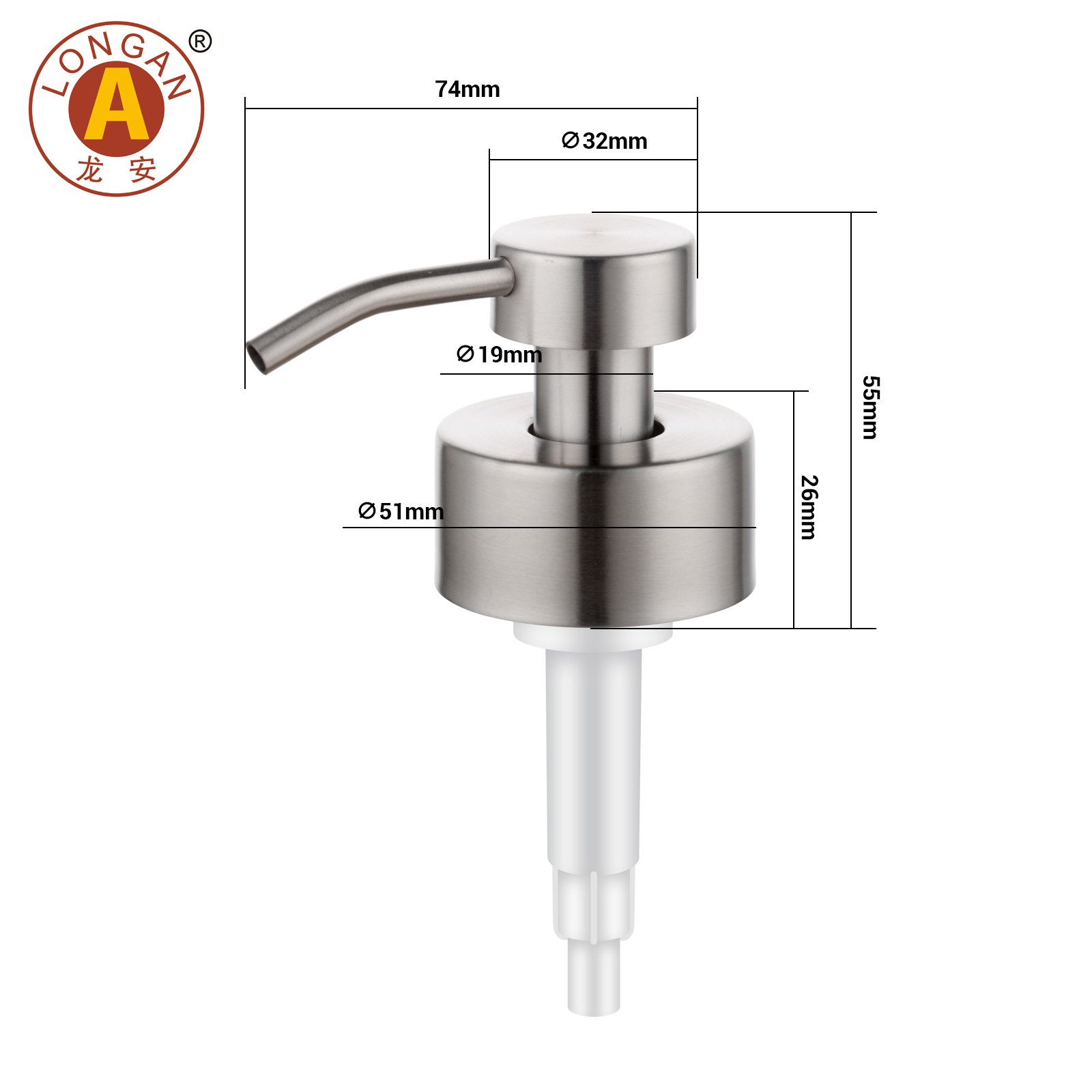 FP23 Stainless Steel Hand Soap Foam Pump