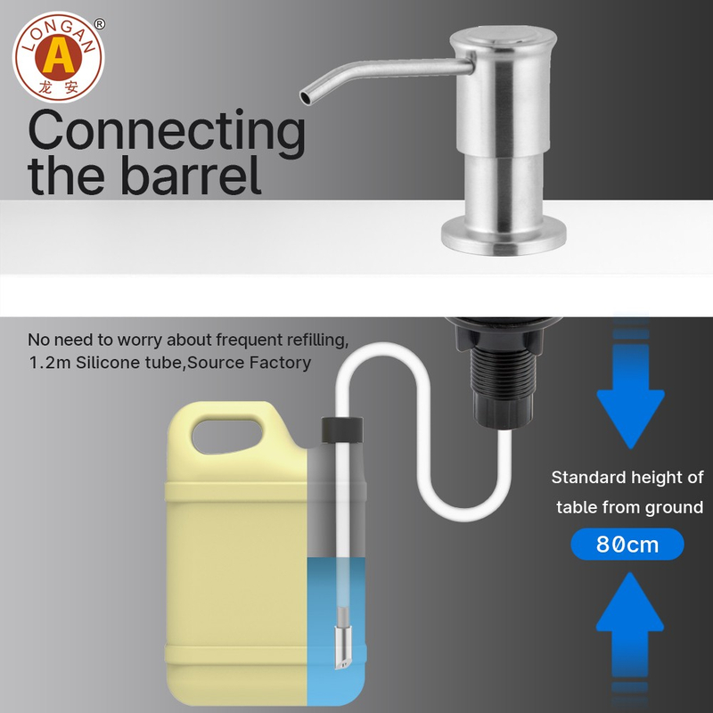 F52 Stainless Steel 304 Kitchen Sink Soap Dispenser