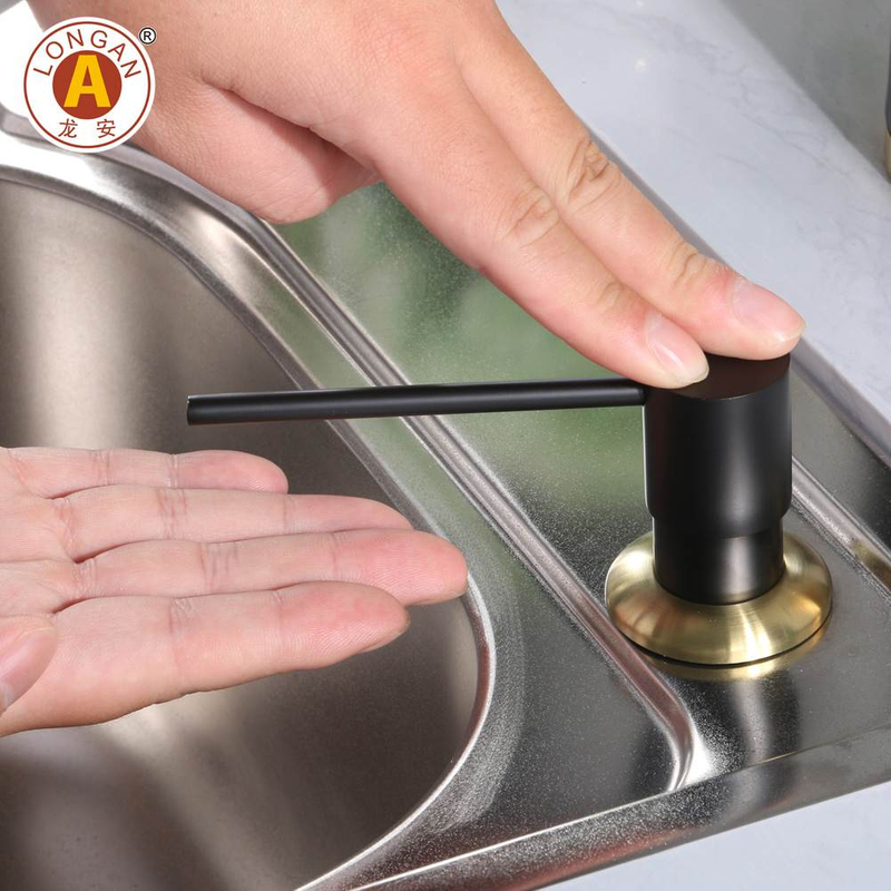 T01 Brass Hand Soap Dispenser For Kitchen Dish Washing 