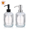 LA08 300ml Glass Soap Dispenser with Stainless Steel Pump - Elegant & Durable