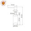 T08 Factory Brass Material Kitchen Sink Soap Dispenser 