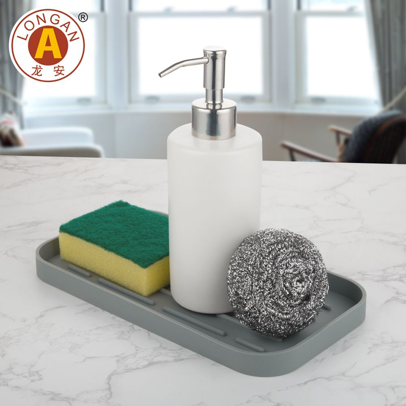 TC03 Modern Simple White And Black Ceramic Soap Dispenser Liquid Soap Dispenser